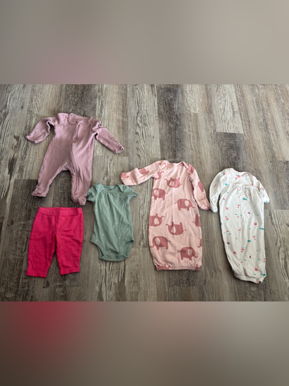 Carter's Bright Pink Newborn Bodysuit